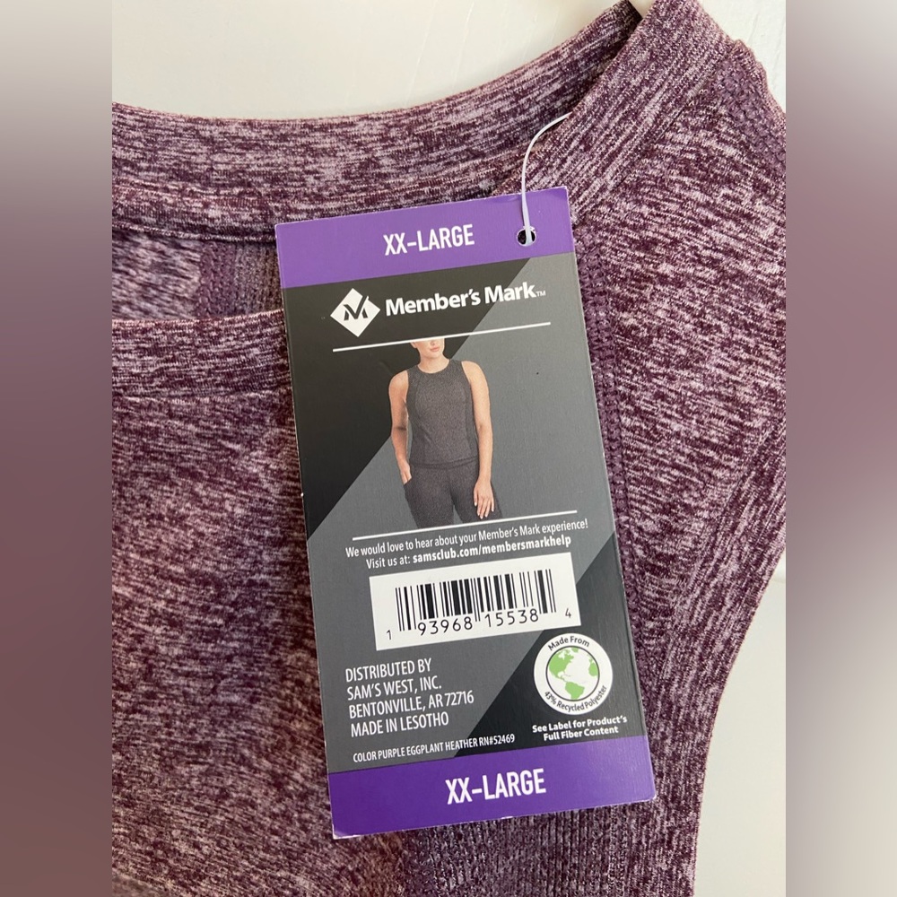 Member's Mark Ladies Soft Rib Cropped Tank - Picture 7 of 9